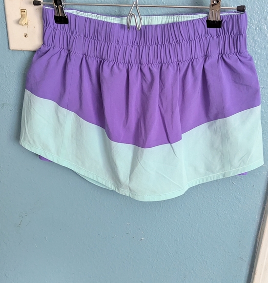 lululemom Skort Purple and Light Blue Shorts - Picture 1 of 4